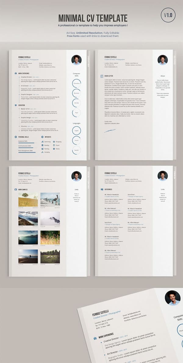 This Week On List of Freebies: Business Card, Minimal CV, HTML5 ...