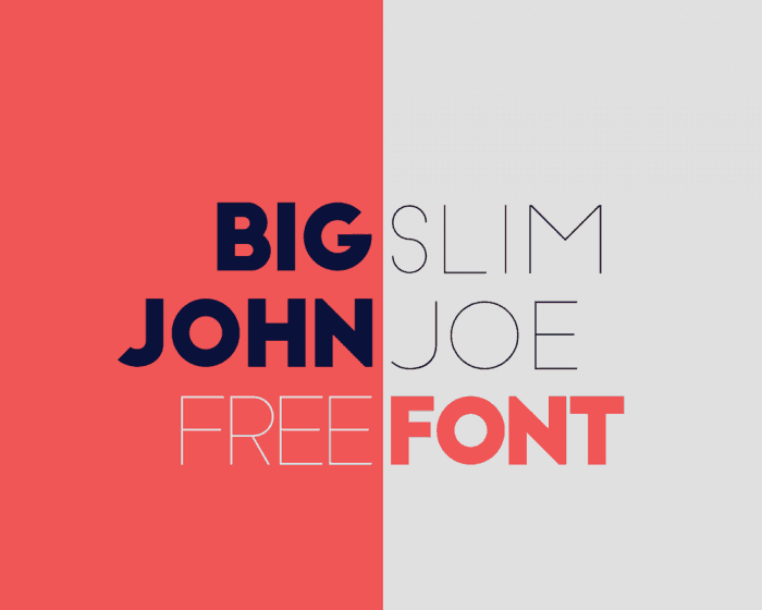big john slim joe font
