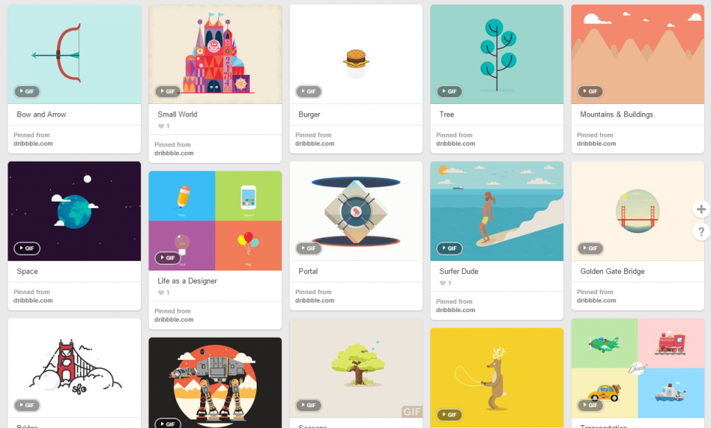 Great Examples of Animated GIFs on Pinterest 16 Pins