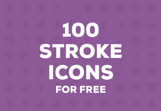 100 stroke icons