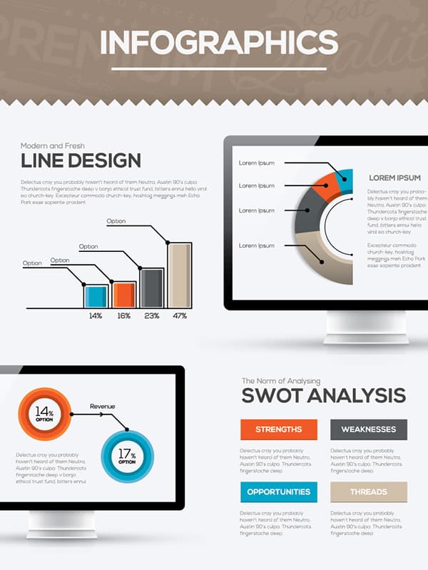 daily freebie infographic template kit
