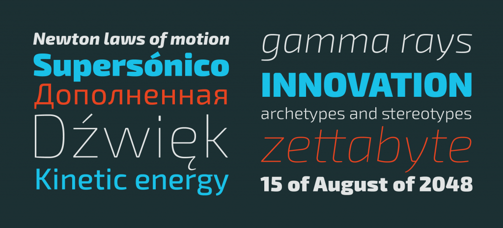 bold fonts perfect for headlines - Exo