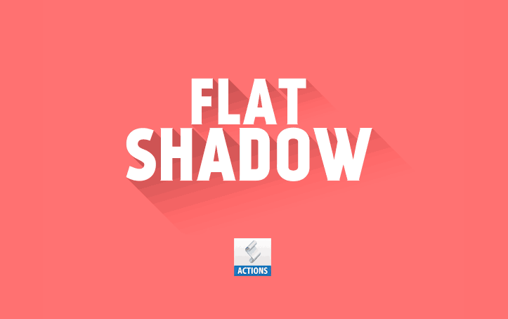 daily freebie - Mockup Flat Shadow Photoshop Action