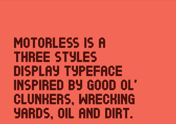 bold fonts perfect for headlines Motorless