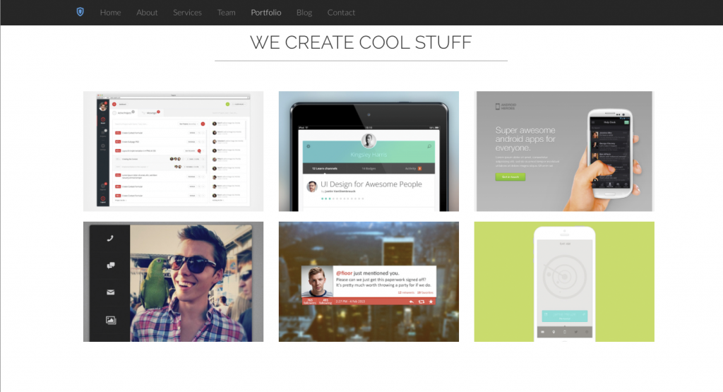 daily freebie shield bootstrap 3 template 2