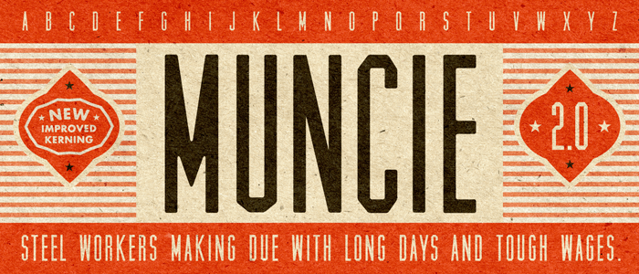 bold fonts perfect for headlines - muncie