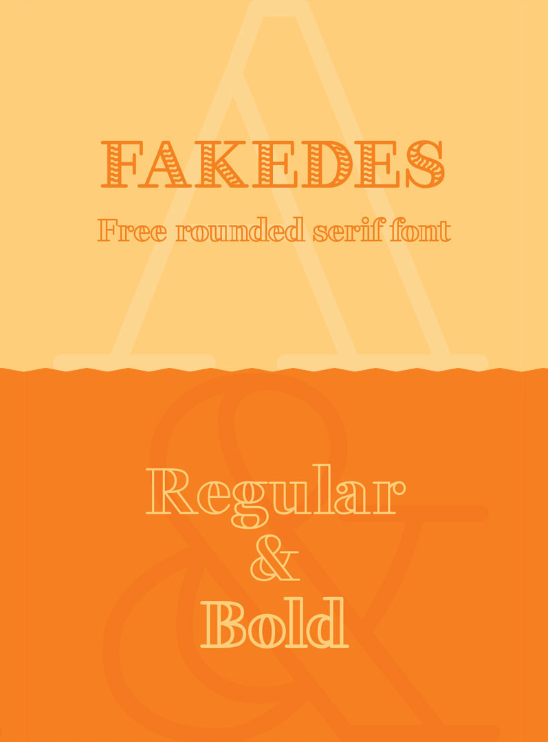 Daily Freebie: Fakedes - A Rounded Serif Font