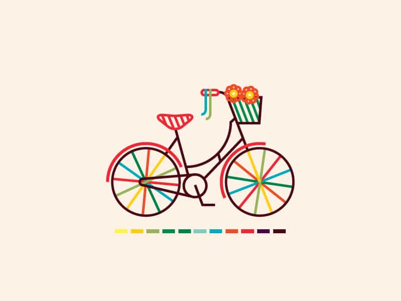Huge Collection of Hipster-esque Bicycle Illustrations Part 1