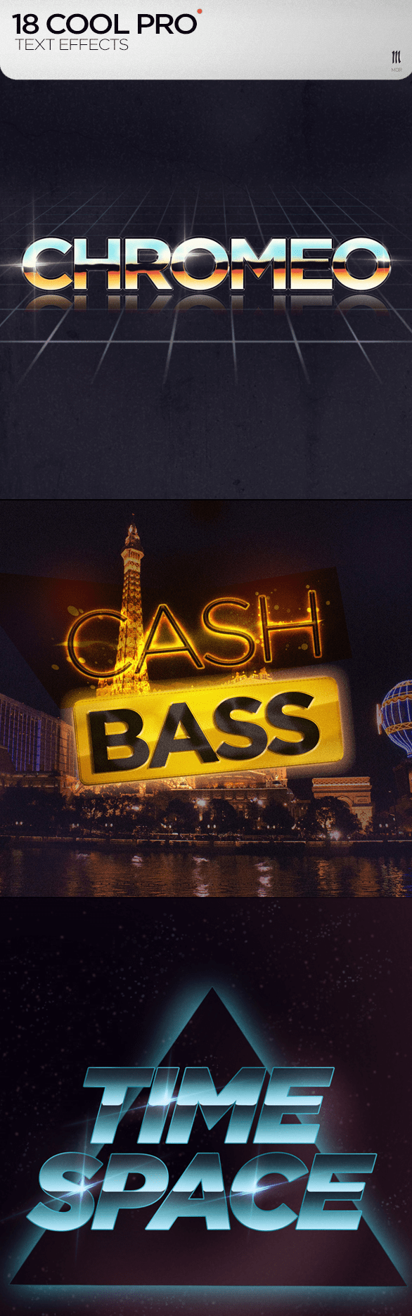 Freebie: 3 Super Gorgeous Text Font Effects (PSD)