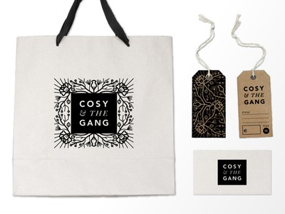 Cosy And The Gang Logo and Bag