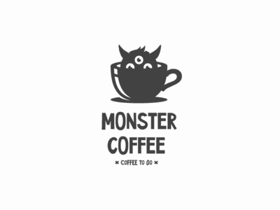 Monster coffee cup