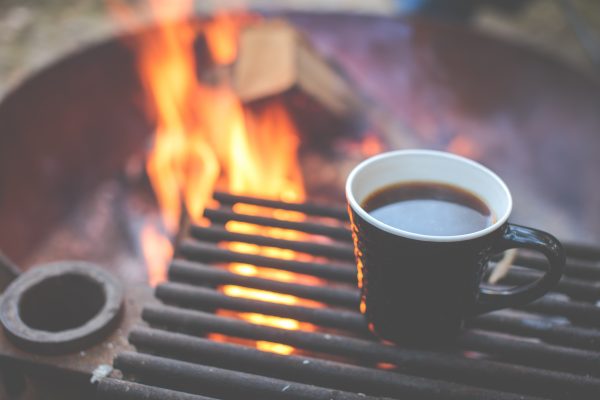 coffe and bonfire
