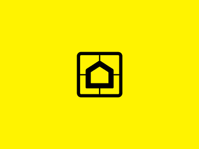 Yellow architect logo