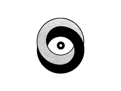 Eye with rings logo