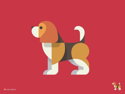 Red beagle logo