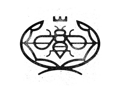 Bee with Crown design