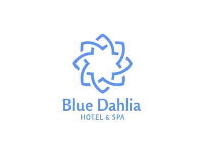 Blue dahlia design