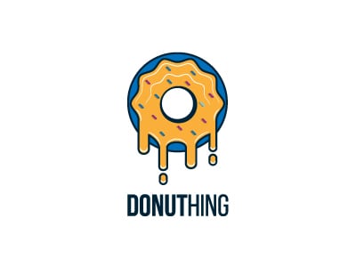 Blue donut logo