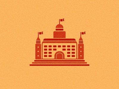 Orange castle design