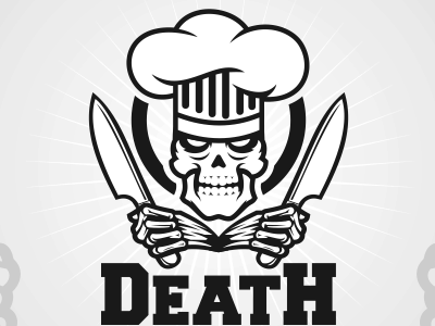 Skeleton chef logo