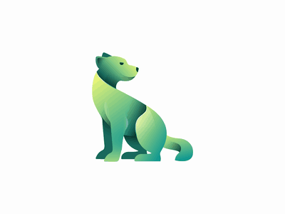 Green dog design