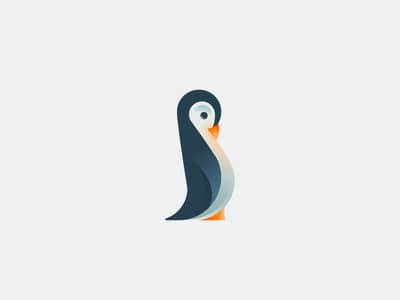 Blue penguin logo