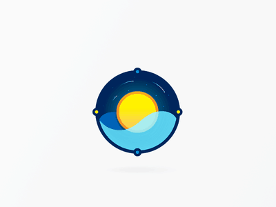 Sun and water logo
