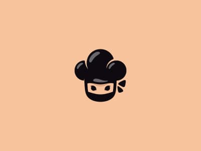 Black ninja chef