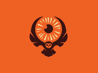 Owl eye logo