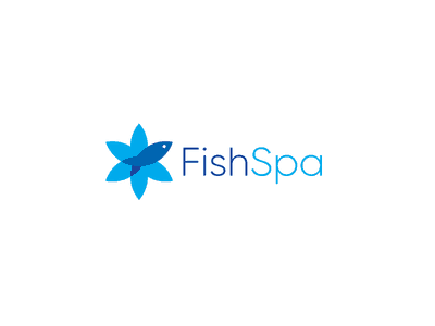 Blue fish spa logo