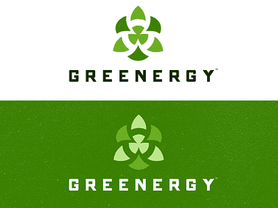 Green energy nuclear logo