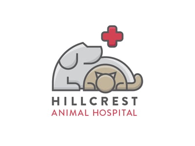 Dog and cat logo