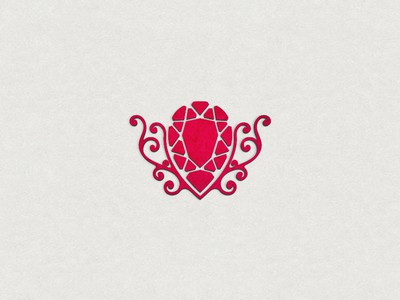 Red pear shaped jewelry