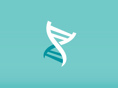 White DNA logo