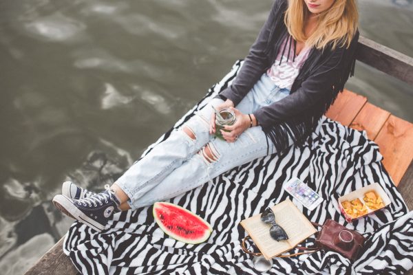 Girl with waterlemon