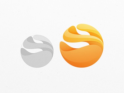 Orange sphere logo