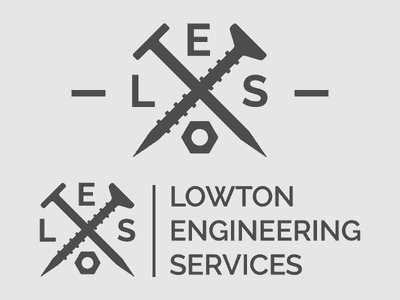 Screw and nail logo