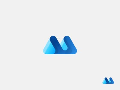 Blue Abstract logo