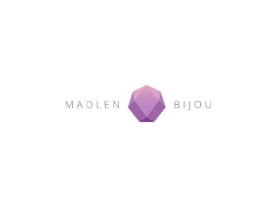 Purple polygon jewelry logo