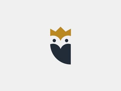 Owl with crown logo
