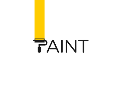 Yellow paint logo