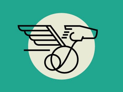 Pegasus on wheels logo