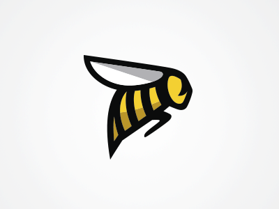 Flying bee logo