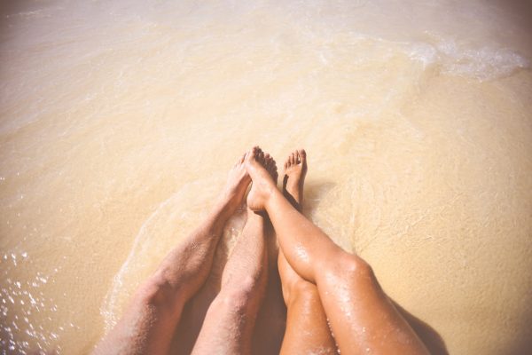 beach love and legs