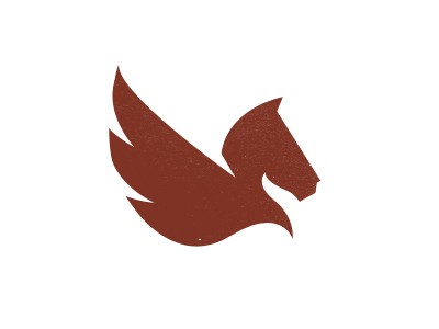 Maroon pegasus logo