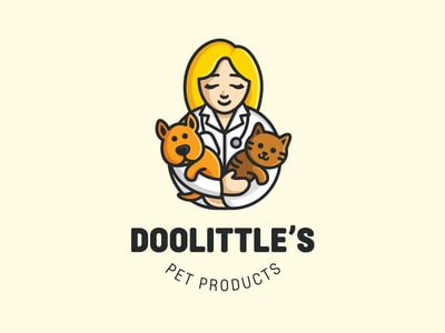 Doolittle's vet clinic logo