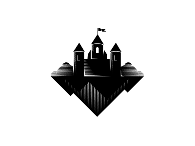 Black castle logo