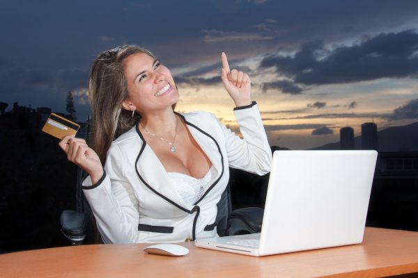 atractive woman on the work