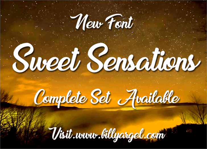 Sweet Sensations Personal Use font Modern Fonts